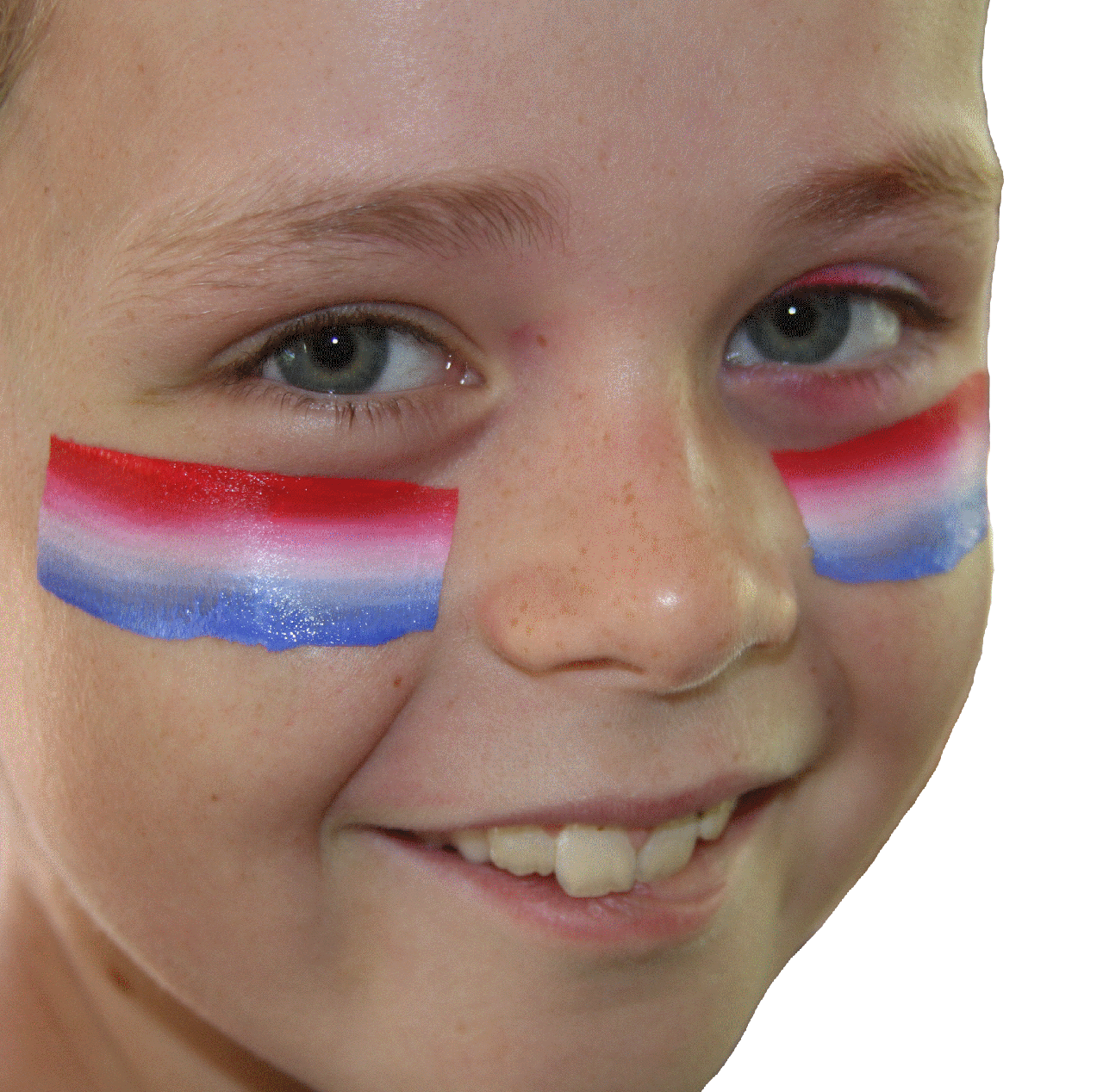 Red White And Blue 1 Stroke Split Cake Tag One Stroke Split Cake
