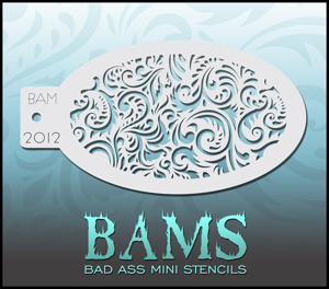 Bad Ass Mini Stencils - BAM1036 - Snowflakes