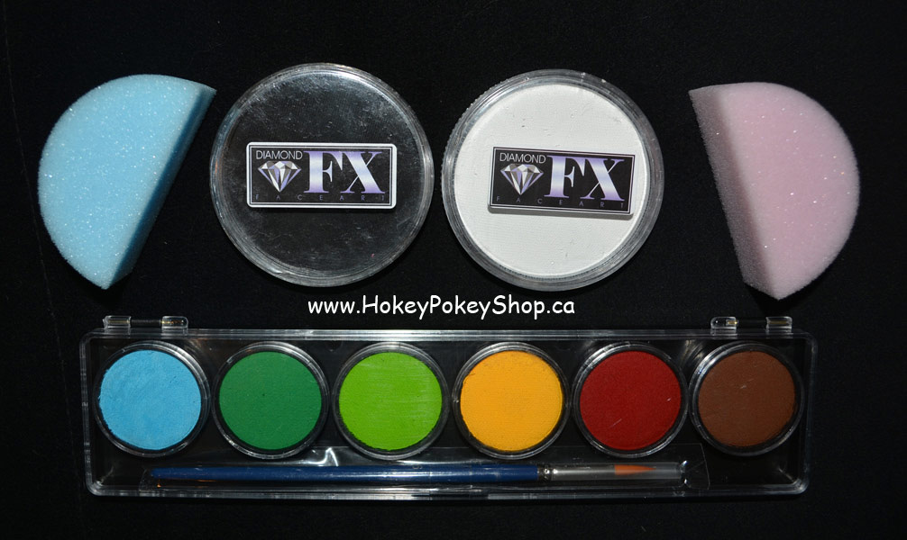 Christmas Face Painting Kit, Diamond FX Face Paint, Face Paint Christmas  Special - Hokey Pokey Shop, Professional Face and Body Paint Store