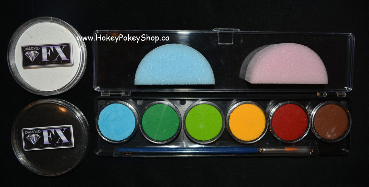 Christmas Face Painting Kit, Diamond FX Face Paint, Face Paint Christmas  Special - Hokey Pokey Shop, Professional Face and Body Paint Store