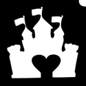 Picture of Castle Heart Stencil (5pc)