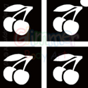Picture of Mini Cherries Stencil (4 in 1) - (5pc pack)