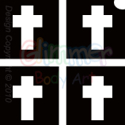 Picture of Mini Cross Stencil (4 in 1) - (5pc pack)