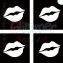 Picture of Mini Lips stencil (4 in 1) - (5pc pack)