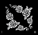 Picture of Essential - HD Stencil - Rose Bouquet - E12 (2pc/pk)