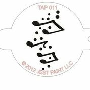 Picture of TAP 011 Face Painting Stencil - Music