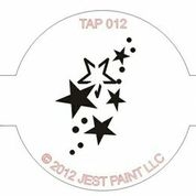 Picture of TAP 012 Face Painting Stencil - Stars