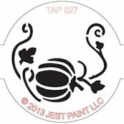 Picture of TAP 027 Face Painting Stencil - Pumpkin with Vine
