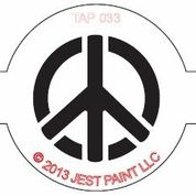 Picture of TAP 033 Face Painting Stencil - Peace Sign