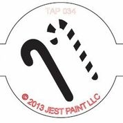 Picture of TAP 034 Face Painting Stencil - Candy Cane