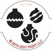 Picture of TAP 035 Face Painting Stencil - Christmas Ornaments