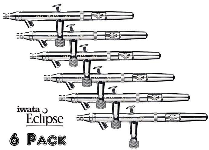 Iwata Eclipse HP-BCS 6-Pack with Zippered Airbrush Case