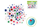 Picture of Paste-On Googly Eyes: Assorted Colors 5mm-20mm 92/pk