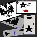 Picture of Rocker 1 & 2 Stencil Eyes - 72/73SE - (Child Size 4 -7 YRS OLD)