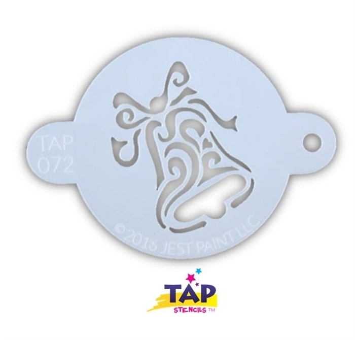 Picture of TAP 072 Face Painting Stencil - Christmas Bell