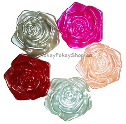 Picture of Pearl Rose Gems - Assorted Colours - 18x18mm (5 pc.) (FG-RA)