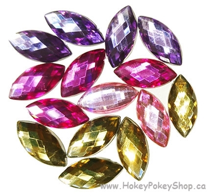 Picture of Pointed Eye Gems - Princess Set - 7x15mm (15 pc) (AG-PE3)