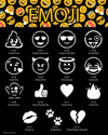 Picture of Emoji Stencil Set with Poster (75 pc)