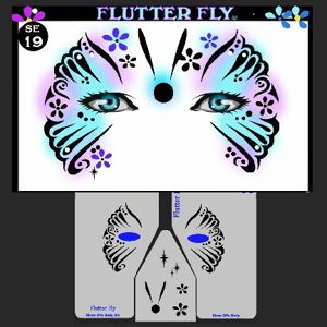 Picture of Flutter Fly Stencil Eyes - 19SEc - (Child Size 4-7 YRS OLD)