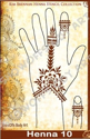 Picture of Henna Stencil 10 - Hand Flower - SOBA