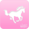 Picture of Pink Power Face Painting Stencil (1092) - Horse