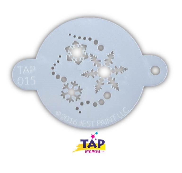 Picture of TAP 015 Face Painting Stencil - Snowflakes