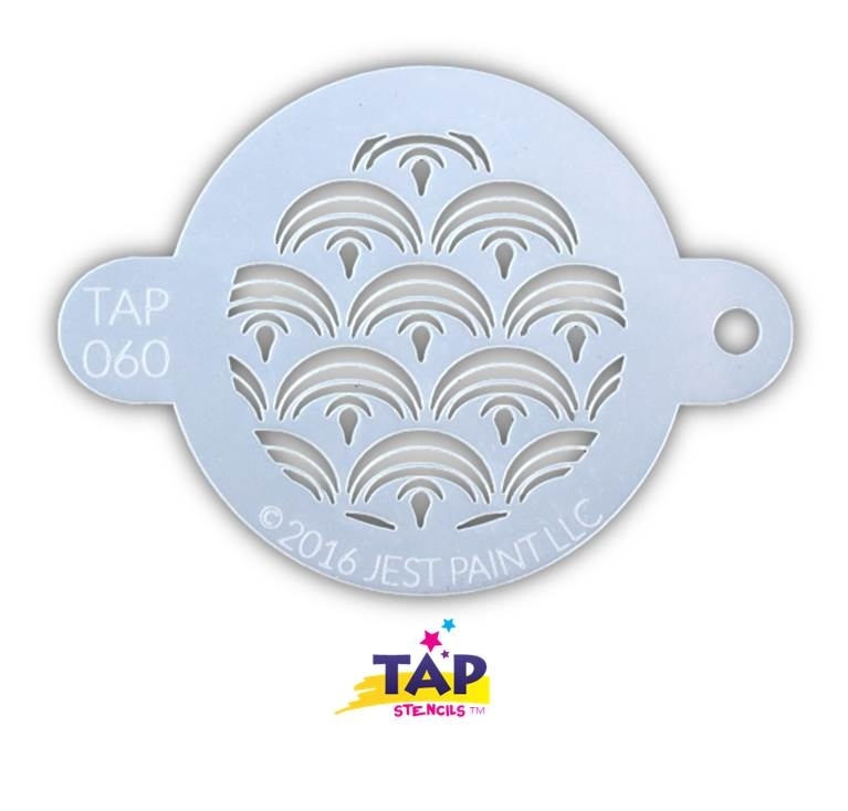 Picture of TAP 060 Face Painting Stencil - Mermaid Scales