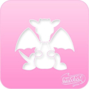Picture of Pink Power Face Painting Stencil (1007) - Dragon