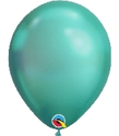 Picture of 11" Chrome GREEN round balloons - 100 count