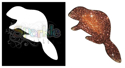 Picture of Beaver - Sparkle Stencil (1pc)