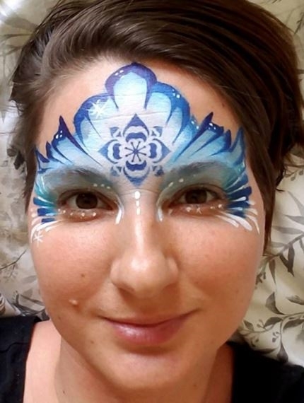 Picture of TAP 081 Face Painting Stencil Snowflake-Flower