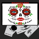 Picture of SUGAR SKULL TEA ROSE Stencil Eyes - SOBA - (Child Size 4-7 YRS OLD)