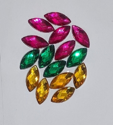 Picture of Pointed Eye Gems - Carnival Set - 7x15mm (15 pc) (AG-PE4)