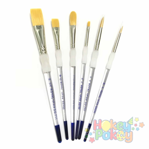 Royal Brush 4Pc Golden Taklon Filbert Brush Set