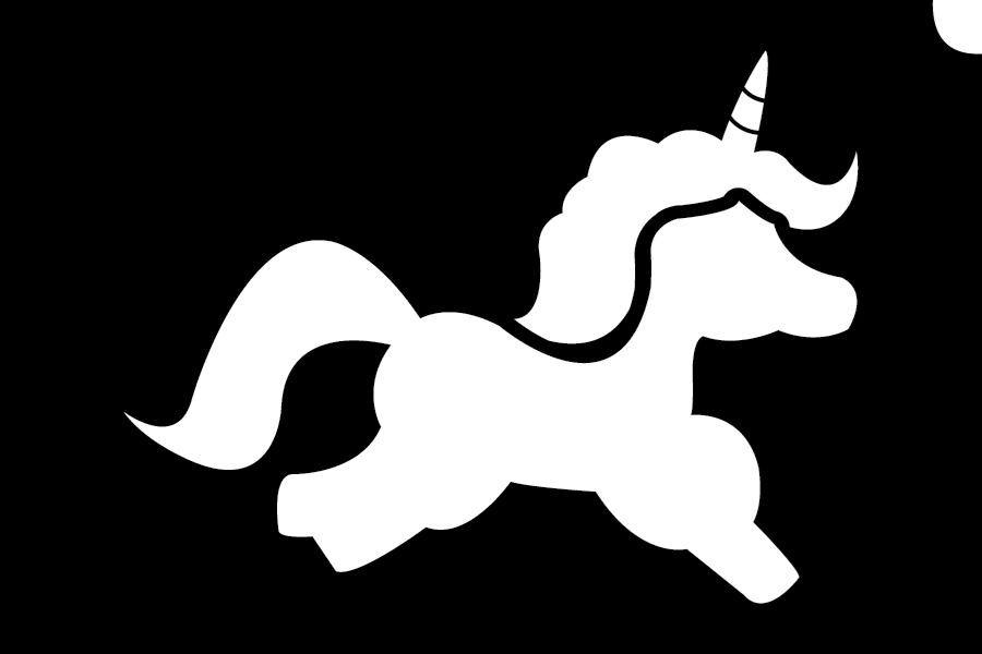 cute unicorn stencil