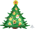Picture of SuperShape Emoticon Christmas Tree Foil Balloon - 34'' (1pc)