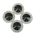 Picture of Double Round Gems - Black - 20mm (4 pc.) (SG-DRBL)