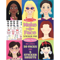 Picture of Melissa & Doug - Make-a-Face Sticker Pad - Fashion Faces (250 Stickers)