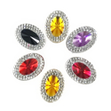 Picture of Double Oval Gems - Spooky Set - 13x18mm (6 pcs) (AG-DO4)