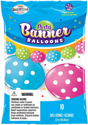 Picture of 12" Party Banner Balloons 10 Count - Big Polka Dots  (10/bag)