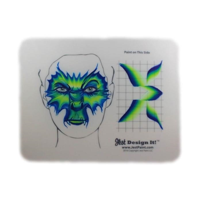 Picture of Jest Design It Face Painting Practice Board - Adult and Grid