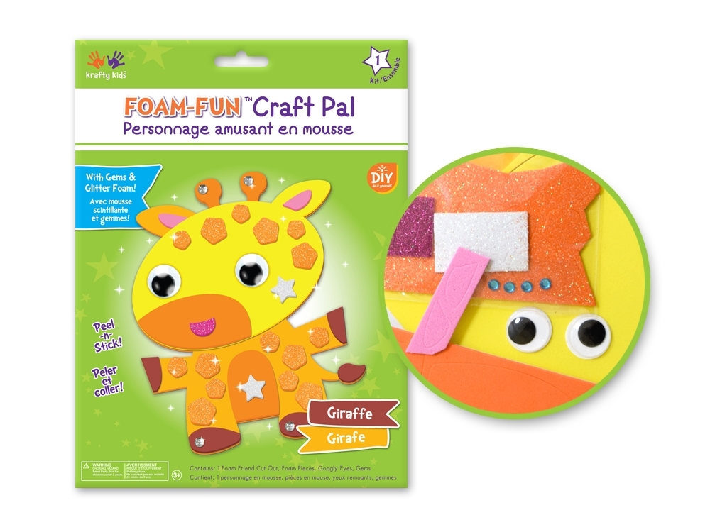 Picture of Krafty Kids Kit: DIY Foam Friends Craft Kit - Giraffe (CK192-M)