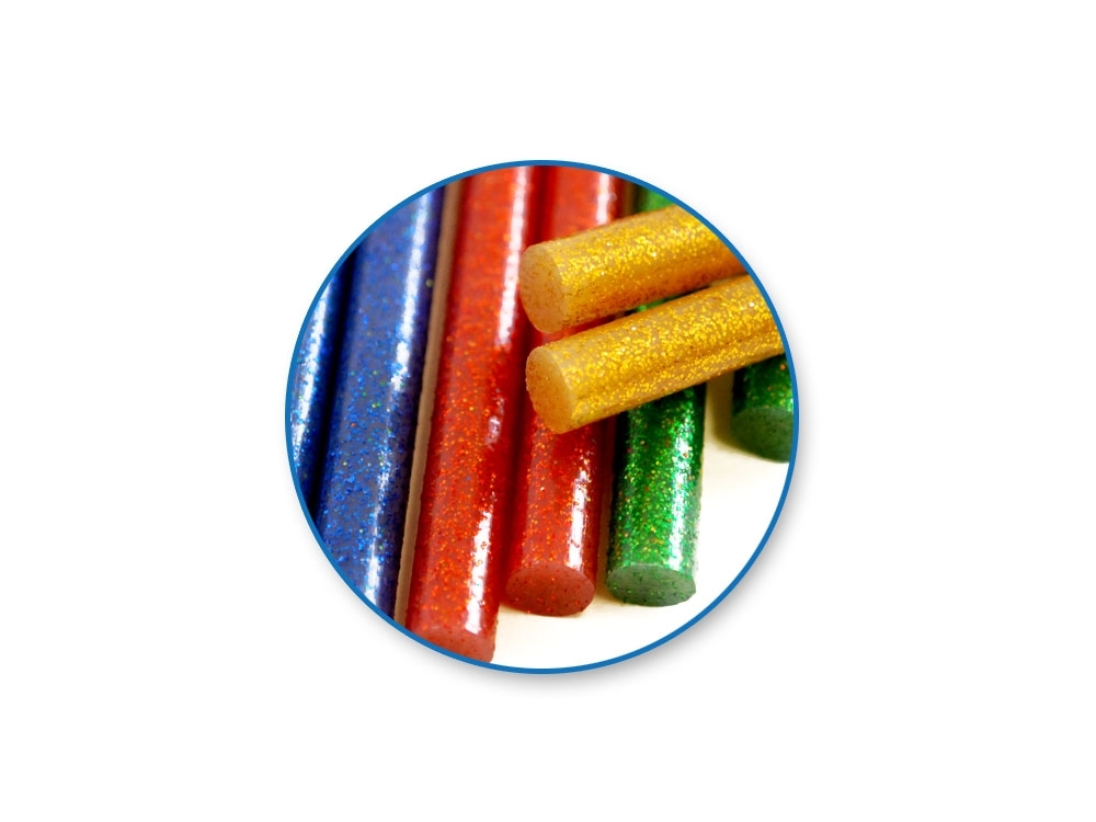 Picture of Craft Medley Mini Glitter Glue Sticks - 12pc (7mm thick)