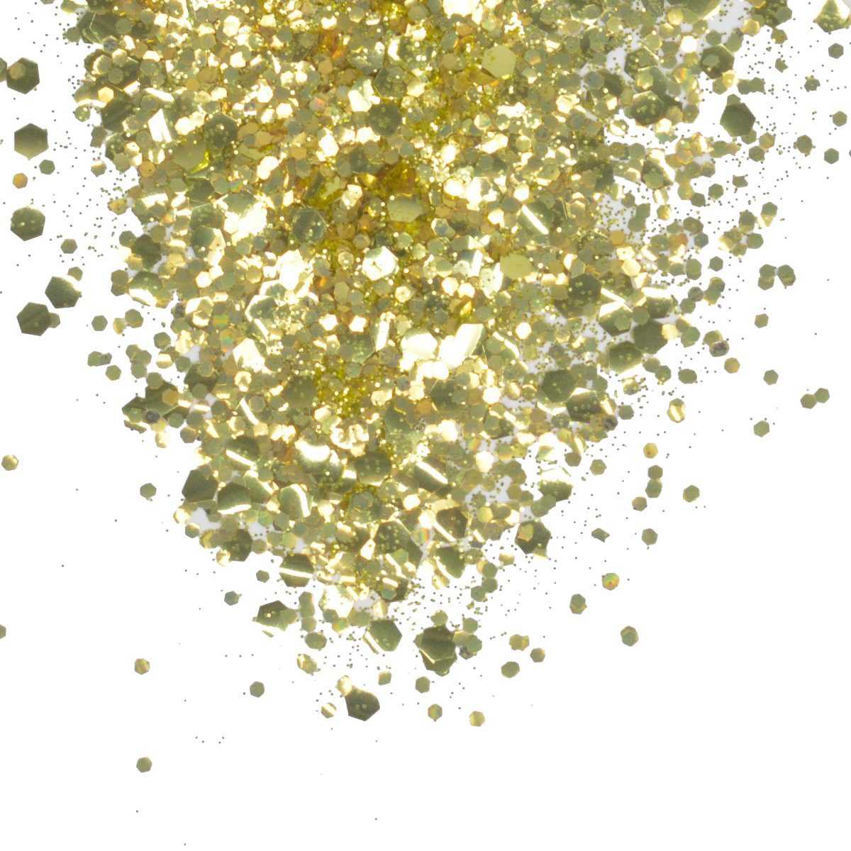 Picture of BIO GLITTER - Biodegradable Glitter - Gold -Mix HEX (10g)