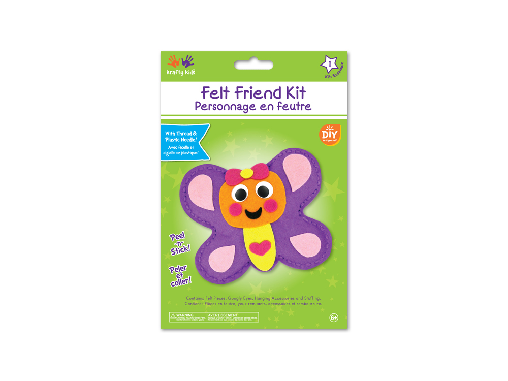 Picture of Krafty Kids Kit: DIY Felt Friends Sewing Kit - Butterfly (CK191A)