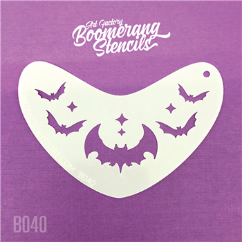 Picture of Art Factory Boomerang Stencil - Bat Crown (B040)