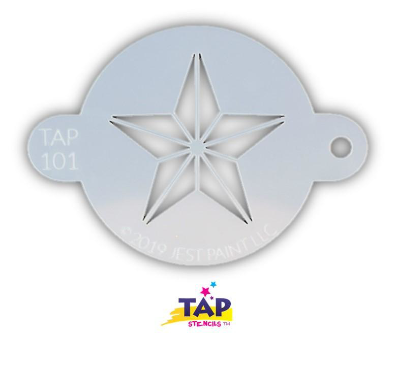 Picture of TAP 101 Face Painting Stencil - Super Star
