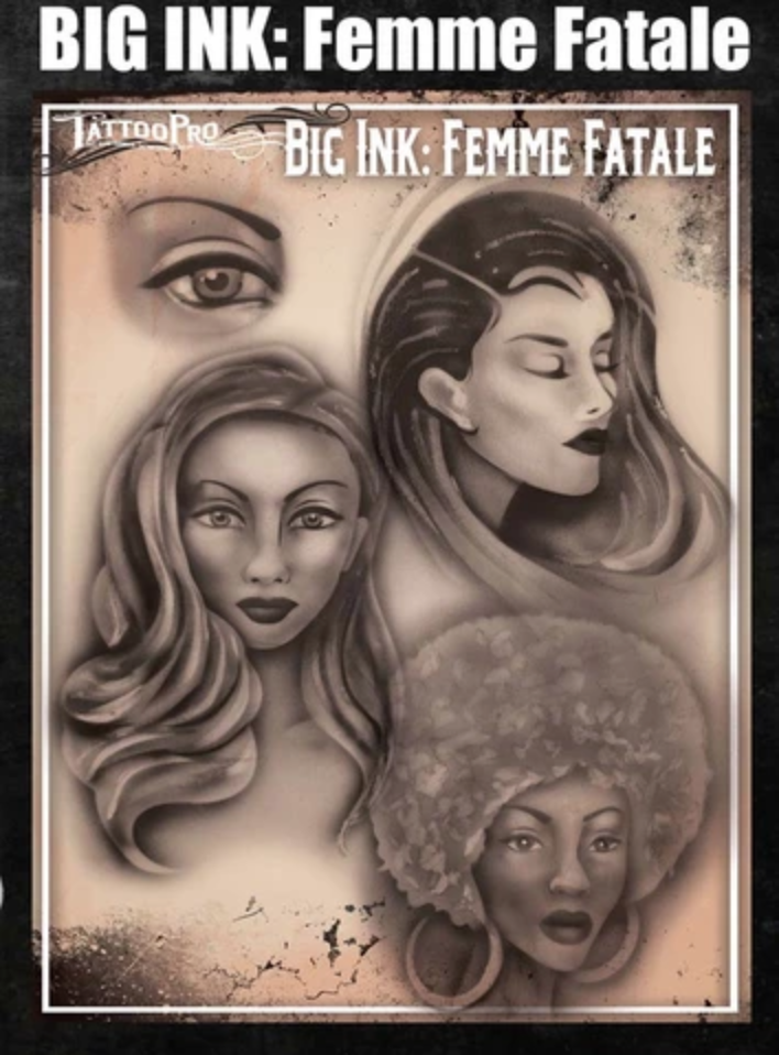 Picture of Tattoo Pro Stencil - BIG INK - Femme Fatale (ATPS-BGNK-108)