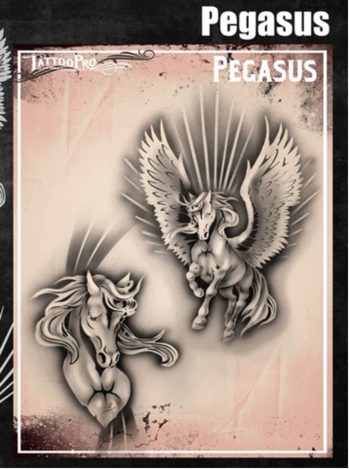 Picture of Tattoo Pro Stencil -  Pegasus  (ATPS187)