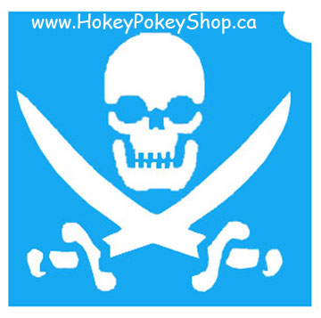 Picture of Skull & Swords Stencil (ABA) - pack of 10